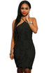 Sexy Black Lace Floral Luxe Party Dress